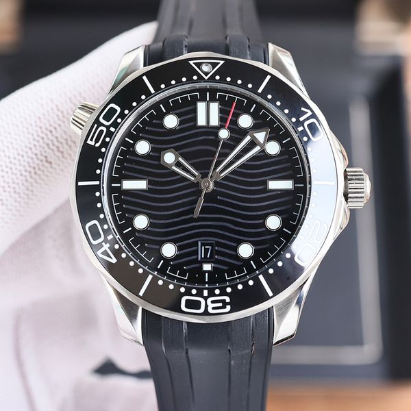 

Luxury men's watch circular dial 42mm foldable buckle black ceramic ring stainless steel 904L strap sapphire waterproof automatic watch Montre de Luxe