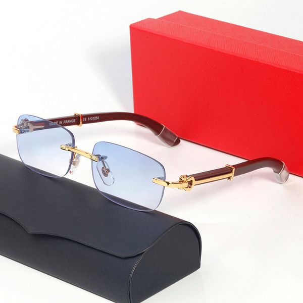 

designer sunglasses for women mens carti glasses shades luxury carter glasses rimless rectangle buffalo horn fashion eyewear classic mens cl, White;black