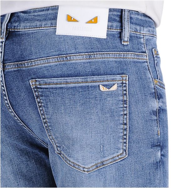 

men's jeans spring summer thin denim slim fit european american high-end brand small straight pants jh6050-7, Blue