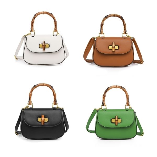 

evening bags vintage saddle with bamboo handle messenger leather handbag shoulder crossbody gift for valentine's day 230417