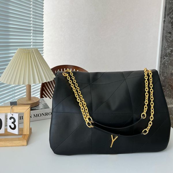 

Designer Luxury Subaxillary Package Women New Fashion Nappa Chain Handbags Lady Large Capacity Crossbody Shoulder Envelope Bags, Black
