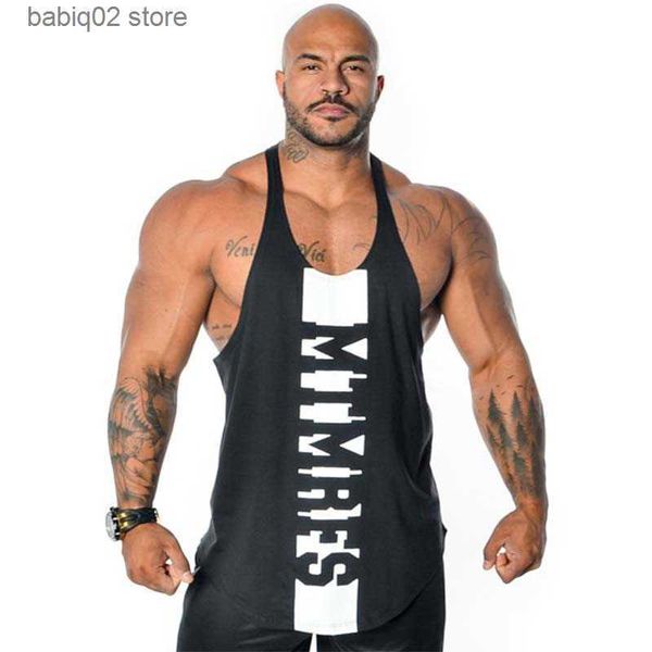 

men' tank 2019 new bodybuilding tank gyms fitness sleeveless shirt sweat-absorbing and breathable vest male summer singlet undershirt, White;black