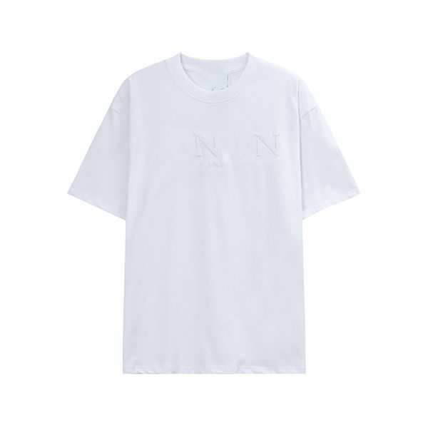 

men's t-shirts fashion men's t-shirt 2023 lanvin new cotton soft anti-wrinkle retro decorative printing letters casual student lov, White;black