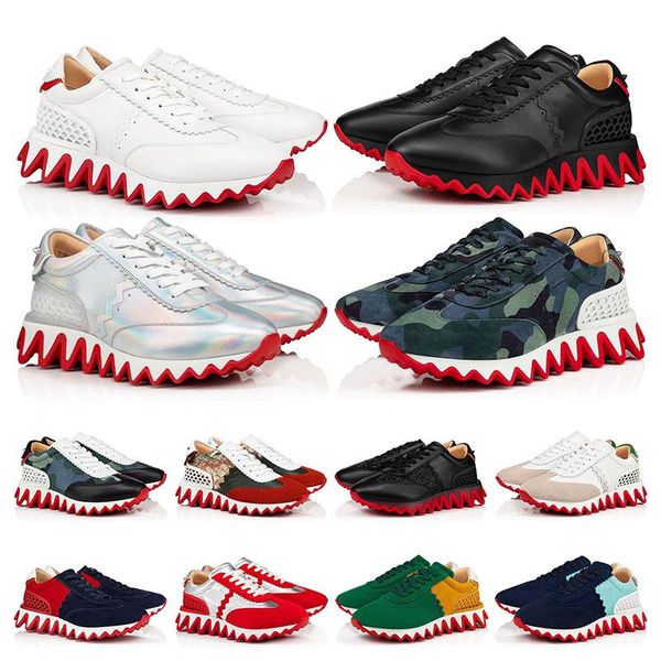 

men women casual shoes luxury designers loubishark shark sports sneakers genuine leather rivet sharks black mens sport fashion trainers walk