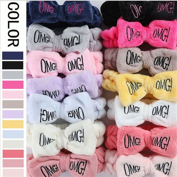 

omg hair band headbands bowknot hairbands elastic headwraps girls turban cute hairlace bow hairband, Black;brown
