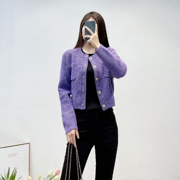 

women's jackets maje women's short knit cardigan | size s, Black;brown