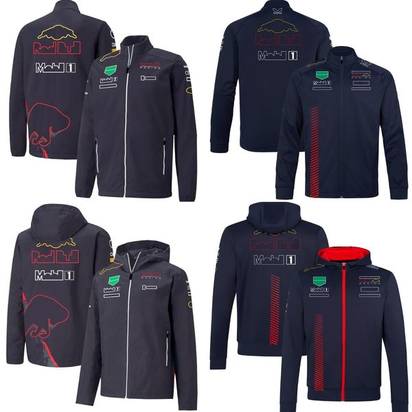 

f1 windbreaker jacket 2022-2023 formula 1 team zipper hoodie jackets racing casual windproof men's hooded soft shell jacket coat