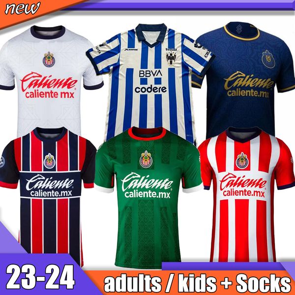 

2023 2024 rayados soccer jerseys monterrey liga mx r.funes home away 3rd r.funes mori m.meza 22 23 24 akeloba s.vegas mexican league footbal, Black;yellow