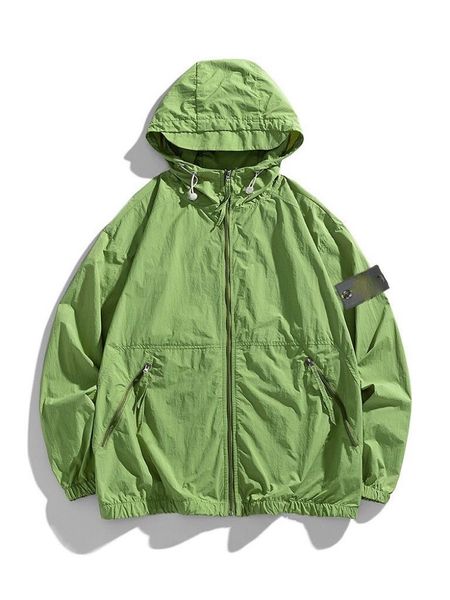

stone jacket gonng spring and summer thin fashion brand coat outdoor sun proof windbreaker sunscreen clothing waterproof large size, Black;brown