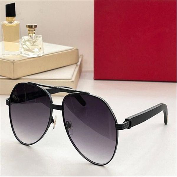 

10a fashion designer 0272 mens sunglasses classic wooden legs metal pilot shape glasses outdoor leisure versatile style anti-ultraviolet pro, White;black