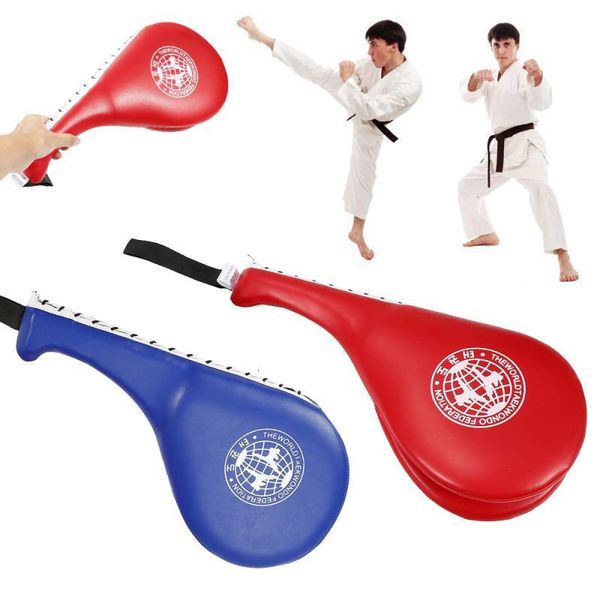 

sand bag foot target double taekwondo kick pad durable foot target boxing sanda training combat hand kick pad punching bag kids 230417