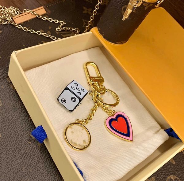 

keychains lanyards high doll pendant key chain classic design decoration car chains fashion handbag motion current 90ess, Silver
