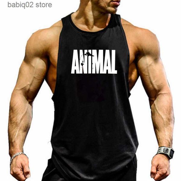 

men' tank muscle sleeveless shirt tank bodybuilding sport fitness workout vest 2022 new gym men type hooded t230417, White;black