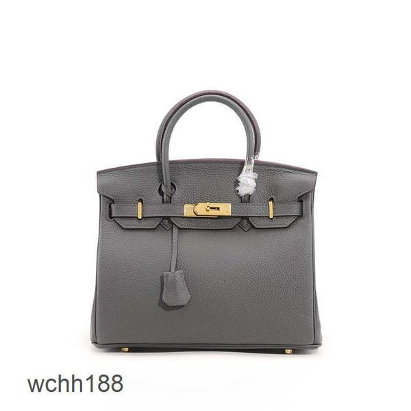 

designer 2023 bag bags birkins women's handbags leather lychee pattern handbag layer cow burkins versatile eh8c