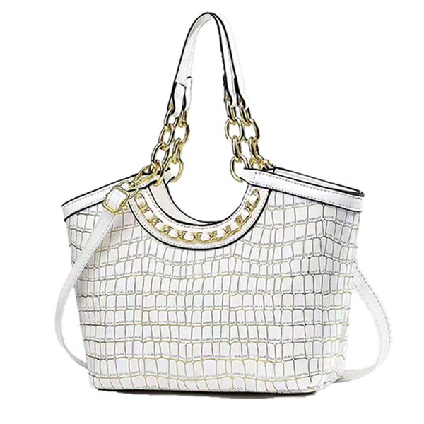 

tote Large Capacity New Product Women's Bag Handbag Fashion Casual One Shoulder Crossbody Bag Versatile, Simple and Practical, White