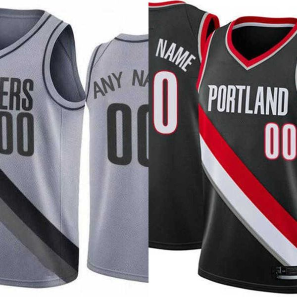 

2023 basketball jersey mens womens youth portland''trail blazers''custom 11 josh hart 1 anfernee simons 0 damian lillard, Black;red