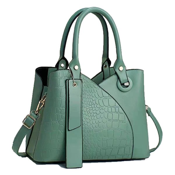 

designer tote Women's Bag New Temperament Women's Handbag Commuter Large Capacity Spliced One Shoulder Crossbody Bag, Blue