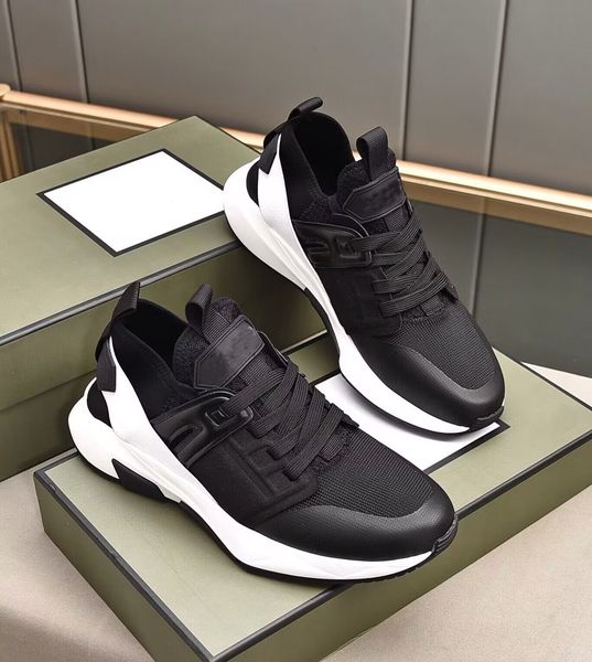 

2023 brand tomsford nylon mesh jago sneakers shoes men re-nylon technical luxury 2023 discount footwear comfort casual shoe outdoor trainer, Black