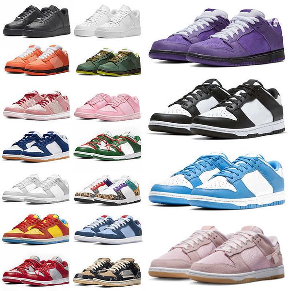 

designer 2023 shoes for men women plate-forme sneakers low panda white black grey fog unc green purple lobster why so sad strangelove ae86 s
