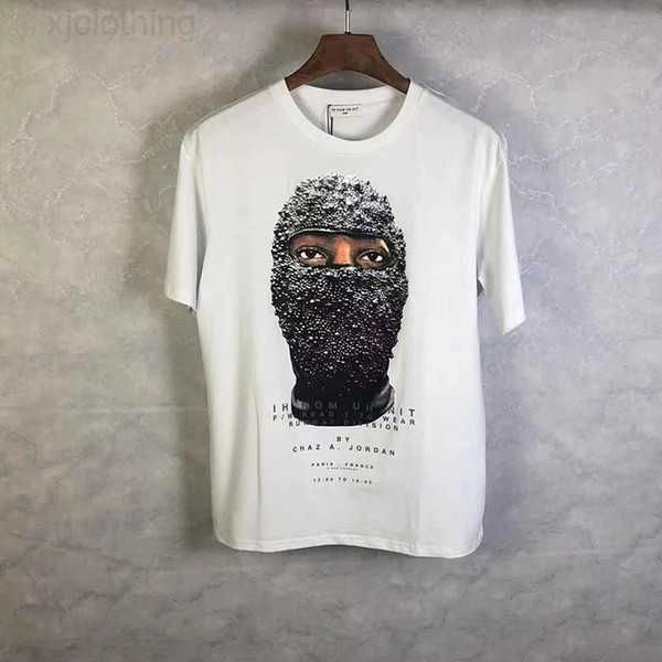 

hip hop ih nom uh nit relaxed t shirts ss summer style men women pearl mask printed tees 220616 4ub5c, White;black