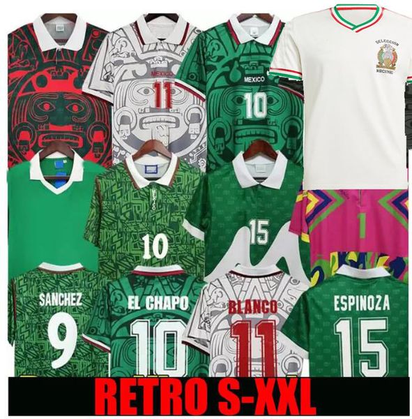 

Retro 70 MEXICO 1985 BLANCO Soccer Jersey 86 94 98 2006 HERNANDEZ H.SANCHEZ Football Shirt LUIS GARCIA CAMPOS Ancient Maillot MARQUEZ 2010, 1997 4th away