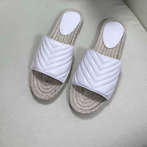 

women slipper white leather espadrille stripes straw fisherman sandals with two tone canvas outdoor beach thick sandals with boxno30, Black