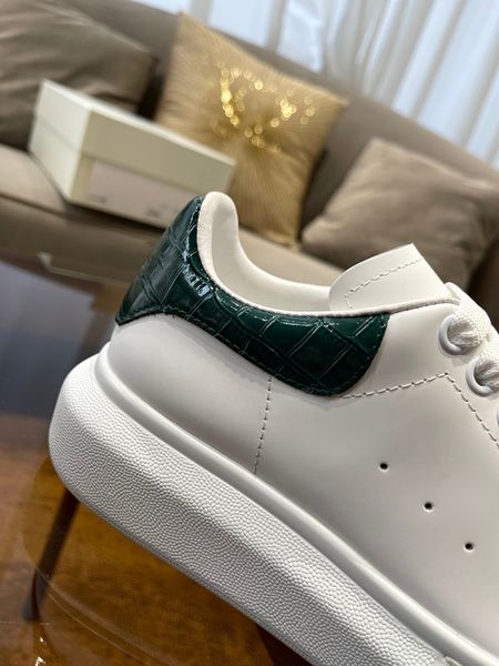 

designer casual shoes oversized sneakers leather platform women men flat sole white black espadrilles 0628