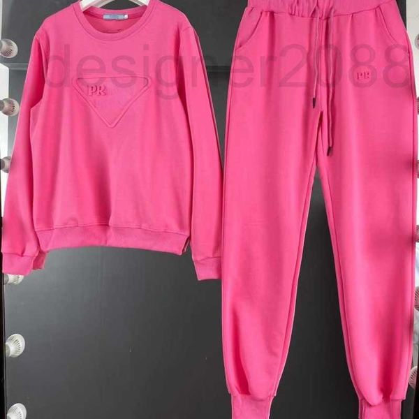 

women's tracksuits designer men women fashion pure cotton sweatshirt sweater round neck pullover coat sweatpants two piece casual sport, Gray