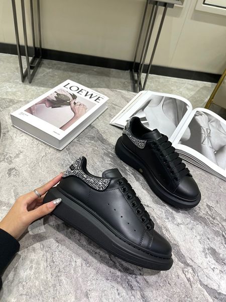 

casual shoes mens leather calfskin sneakers shoes luxury brands comfort outdoor trainers men'swomen 0414, Black