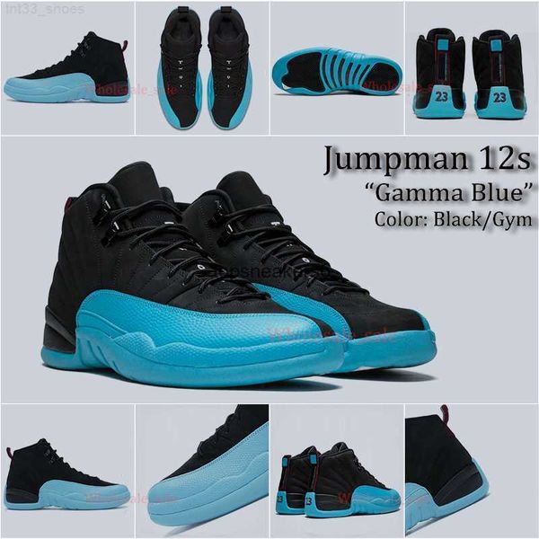 

12 12s gamma blue basketball shoes jumpman shoe mens trainers high sneakers size 7-13