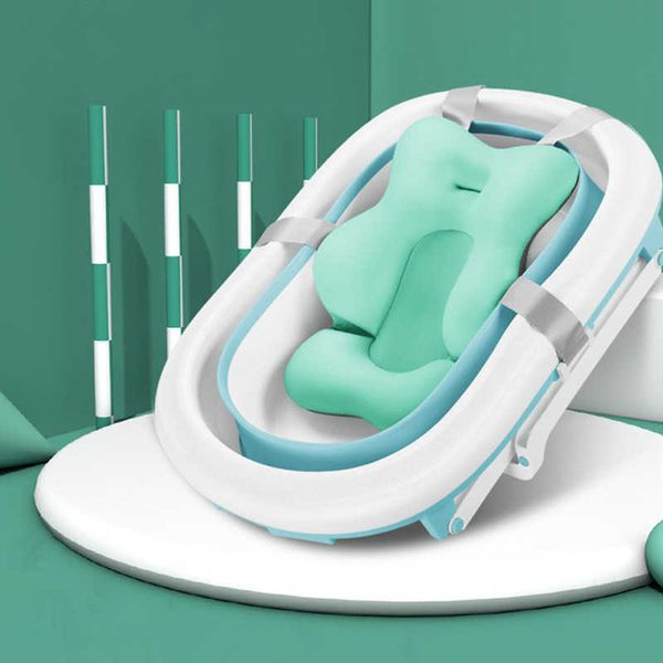 

ing tubs seats newborn shower security mesh bed non-slip tub support pad net cushion infant baby health care bath mat p230417