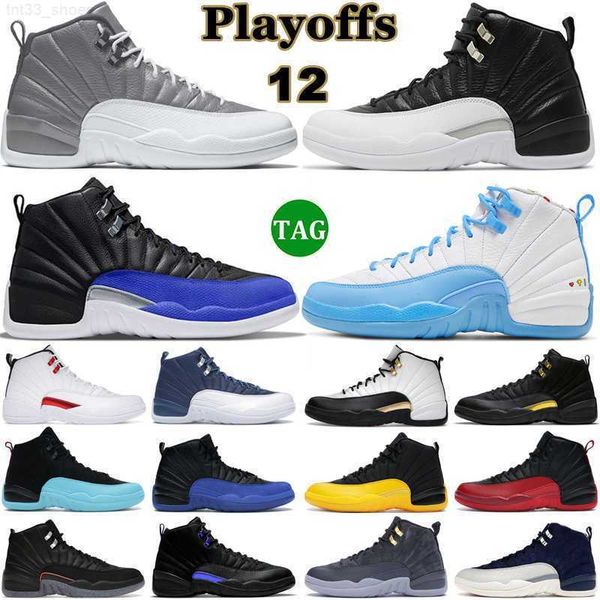 

shoes jumpman 12 men 12s playoffs black royalty taxi stealth hyper royal reverse flu game twist dark grey
