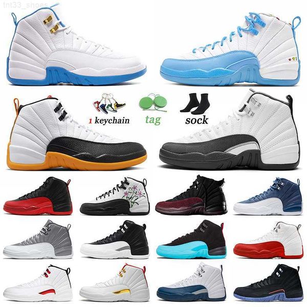 

jumpman 12 basketball shoes men women big size 40-47 trainers 12s sneakers j12 stealth ov white dark grey the master french blue 25 years in