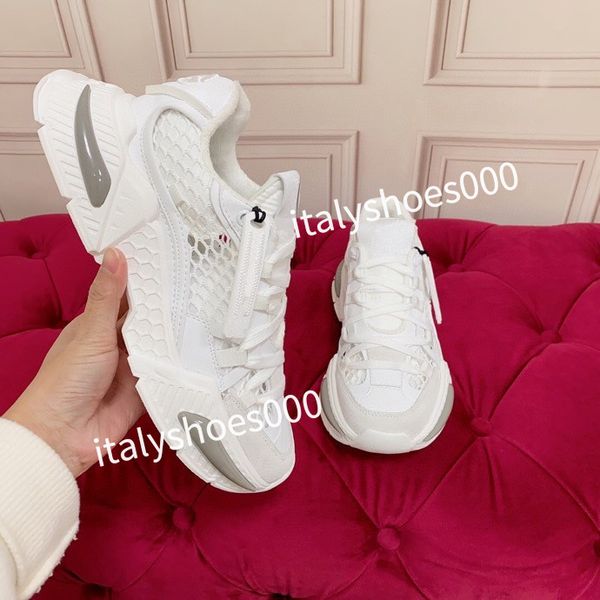 

new fashion designer sneakers mens casual shoes platform loafers trainers triangle shoes black leather shoes