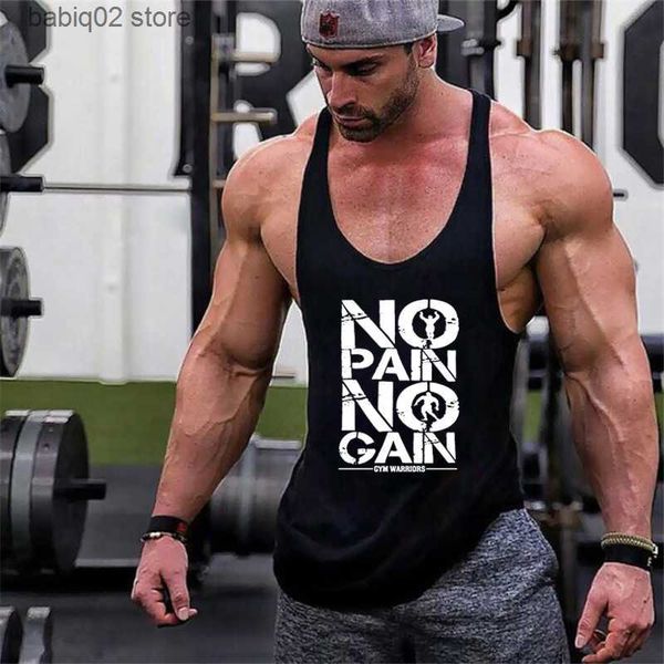 

men' tank new arrivals bodybuilding stringer tank man cotton gym sleeveless shirt men fitness vest singlet sportswear workout tankt23, White;black