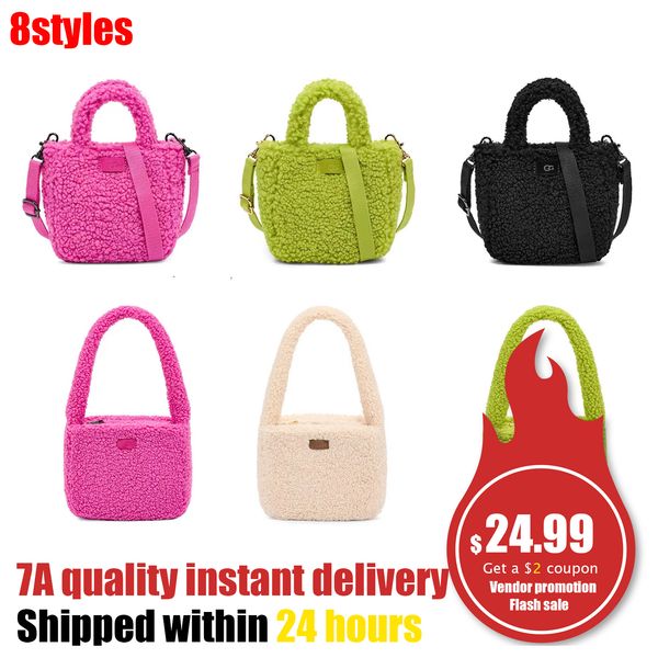 

ugg f22 new autumn and winter adeline lamb wool shoulder bag crossbody womens mens handbags designer bag mini tote strap clutch bags teddy p