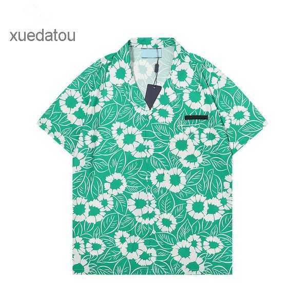 

casual shirts luxury designer men's mens fashion geometric print flower pink bowling shirt hawaii floral men slim fit short sleev 3aiu, White;black