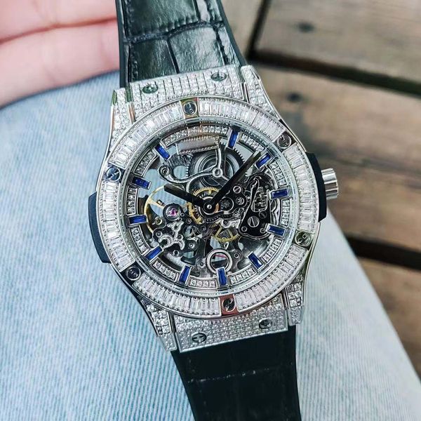 

luxury men's watches designer hengbao sapphire mirror datejust47mm automatic watches waterproof sports watches luxury belt watches, Slivery;brown