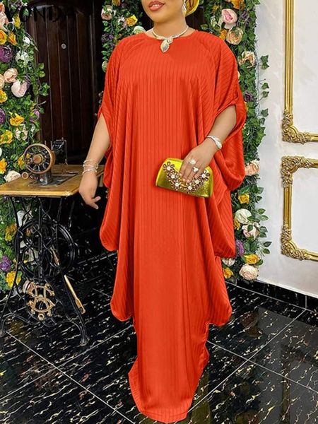 

dresses plus size 5xl vonda 2022 summer party sundress vintage women casual bohemian bat sleeve dress loose o neck maxi long vestidos, Black