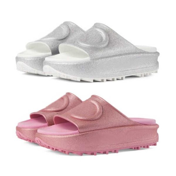 

2023 designer sandals men ladies summer rubber beach slippers flat thick sole anti-slip slippers bathroom home shoes comfortable with box no, Black