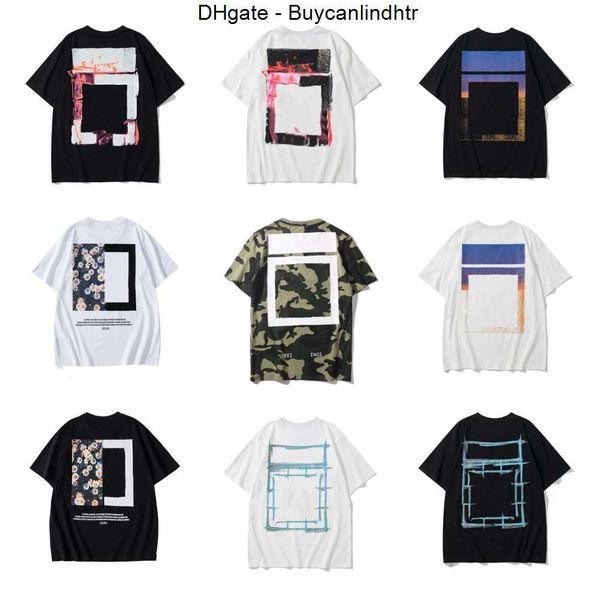 

designers summer t shirt mens womens offs t-shirts loose tees man casual luxurys clothing streetwear shorts sleeve polos tshirts pqjs, White;black
