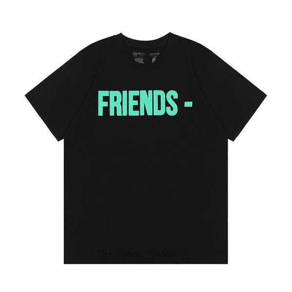 

v lone 21ss t-shirt big v men and women loose casual smoke angel friends short s 8 qvbh, White;black