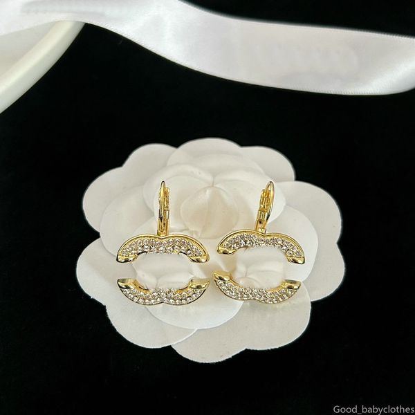 

Womens Designer Earrings Ear Stud Designers Brand 18K Gold Plated Letters Fashion Women Earring Wedding Party Jewerlry Classic Style