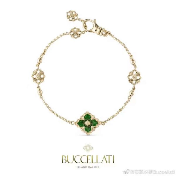 

Classic designer bracelet jewelry buccellati Jewelry luxury Four Leaf Grass Necklace Italian Diamond Brushed Necklace Bracelet Collar Chain Can Be Double Sided