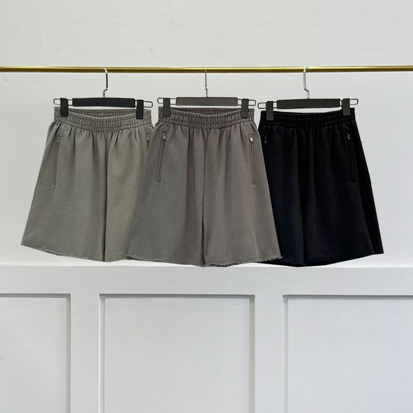 

men's shorts summer men's 100% cotton shorts men women fleece short pants zipper pocket breeches 230417, White;black
