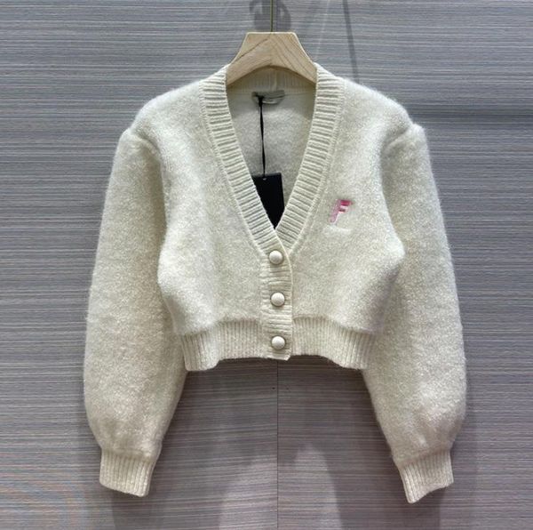 

402 xl 2023 milan runway women's sweaters spring summer brand same style sweater long sleeve v neck red white quality womens zhen, White;black