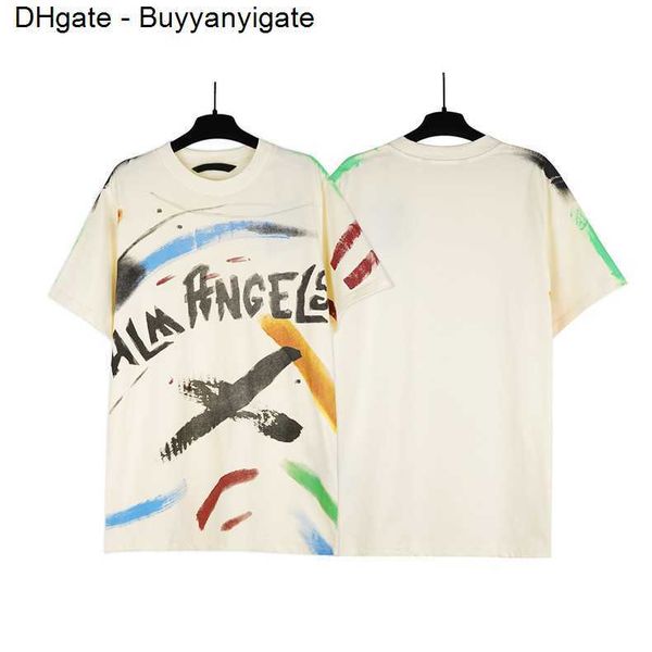 

summer pa men womens palm t shirt mans stylist tee guillotine bear palms printed short sleeve truncated bears angles tees angel t shirt, White;black