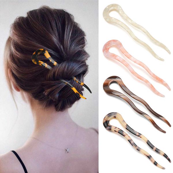 

hairpins 1pc multicolor leopard retro hair sticks elegant acetate chopstick new women hairpins hair clips hair styling accessories w0417, Golden;silver