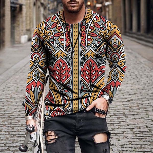 

geometric fashion mens sweatshirts graphic religious pattern boys 2023 autumn long sleeves wholesale99, White;black
