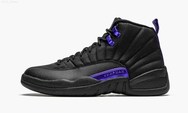 

shoes mens jumpman 12 xii retro dark concord basketball shoe sports sneakers real fiber blackblack-dark concord size